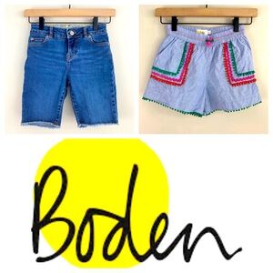 Boden Set of 2 Blue Cotton Summer Shorts